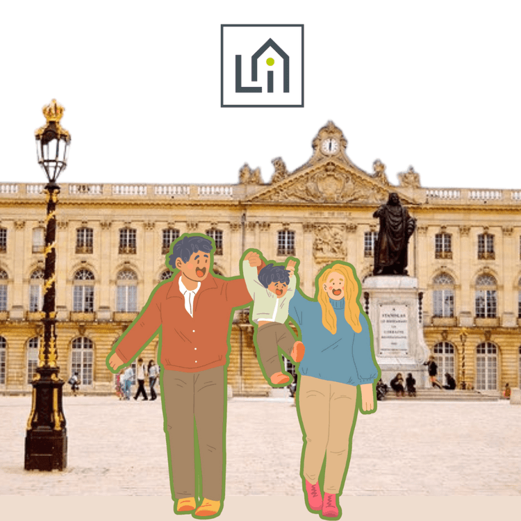 vert famille homme femme enfant heureux nancy place stanislas